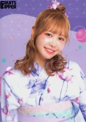 【中古】クリアポスター A4クリアポスター 仲川瑠夏 「FRUITS ZIPPER 浴衣すきくじ」 E賞