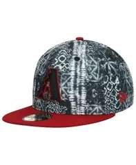 ニューエラ メンズ アクセサリー 帽子 New Era Mens Black Arizona Diamondbacks Sands 59FIFTY Fitted Hat Black ブラック