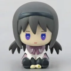 【中古】トレーディングフィギュア ほむら 「魔法少女まどか☆マギカ ぺたっとねじまきますこっと カプセルトイver.」