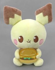 [중고] 봉제인형 피츄 포켓피스 봉제인형 맛있는 지칸~피추·포차마·냐스퍼·모클로~ [포켓몬스터]
