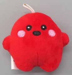 チャックスGP 球グルーミー ぬいぐるみ ひとくちサイズ レッド - メルカリ