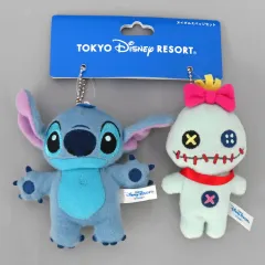 【中古】ぬいぐるみ スティッチ＆スクランプ ぬいぐるみバッジセット 「ディズニー」 トウキョウディズニーリゾート限定