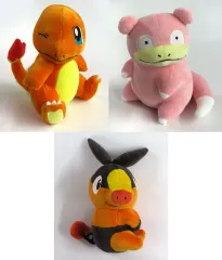【中古】ぬいぐるみ 全3種セット しっぽみてみて!ぬいぐるみ～ヒトカゲ・ヤドン・ポカブ～ 「ポケットモンスター」