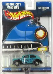 【中古】ミニカー 1/64 FAT FENDERED ’40(ライトブルー×ブルーファイアパターン) 「Hot Wheels MOTOR CITY CLASSICS」 [55567]