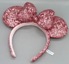 【中古】アクセサリー(非金属) ミニーマウス(ピンク/内側ホワイト) スパンコールカチューシャ 「ディズニー」 東京ディズニーランド限定