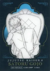 【中古】キャラカード 五条悟(箔押し) クリアカード 描き下ろしビジュアル Chair：White 「呪術廻戦PLAZA in ロフト」 お買上プレゼント特典 A-2