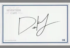 【中古】キャラカード ドギョム サインカード 「SEVENTEEN CAFE 2024 ～MORNING GREEN～」 コラボメニュー注文特典