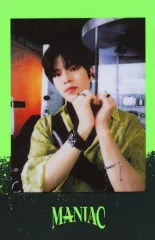 【中古】コレクションカード(男性) Stray Kids/Seungmin(スンミン)/枠黒・黄緑/「Stray Kids 2nd World Tour MANIAC in Seoul」グッズ予約特典ランダムポラロイドカード