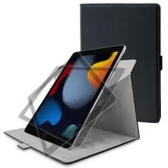 新品 エレコム(ELECOM) iPad 10.2 第9/8/7世代 (2021/2020/2019年) ケース ソフトレザー 360度回転 ブラック TB-A19R360BK