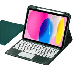 新品 iPad mini7 キーボード (A17 Pro、2024) iPad mini6 キーボード付きケース タッチパッド搭載 丸型キー iPad mini 第7/6世代 キーボード カバー 上側Apple Pencil 収納 カラーキーボード 配色ワイヤ