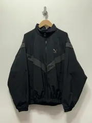 プーマ ブラック ウィンドブレーカー ジャケット S