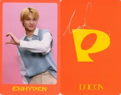 【中古】コレクションカード(男性) ENHYPEN/ニキ(NI-KI)/枠オレンジ・印刷サイン入り/「DICON D’FESTA MINI EDITION ENHYPEN」フォトカード