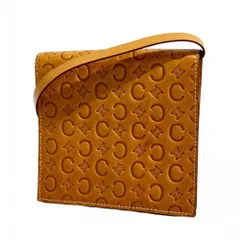 セリーヌ(Celine) セリーヌ 財布・ショルダーウォレット Cマカダム レザー ライトブラウン レディース