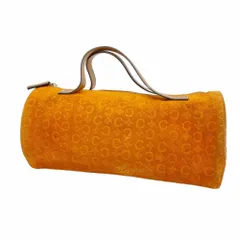 セリーヌ(Celine) セリーヌ ハンドバッグ Cマカダム スウェード オレンジ ブラウン レディース