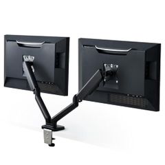 Elecom 顯示器支架 雙螢幕 適用於 17-32 吋 承重：9 公斤 氣壓式 VESA 標準對應 黑色 DPA-DS02BK