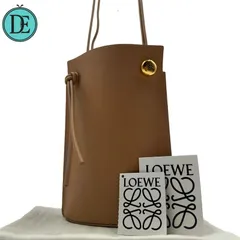 【現行】✨LOEWE loewe ロエベ ショルダーバッグ ショルダーポーチ サコッシュ ペブル ダイス ポケット アナグラム カーフスキン レザー ゴールド金具 レディース 斜め掛け 保管袋付のサムネイル