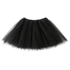 [SSKRYL] レディース スカート パニエ チュール ダンス バレエ ドレス ハロウィン 衣装 (ブラック) [ブラック]