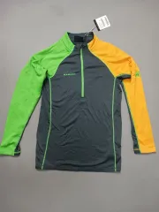 新品 L マムート アタッカ조 ポーラテック ジップアップ Tシャツ 機能性