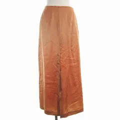 カーサフライン CASA FLINE タイトスカート ロング サテン スリット 0 XS オレンジ /EE