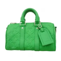ルイ・ヴィトン(Louis Vuitton) ルイ・ヴィトン ハンドバッグ モノグラム・トリヨン キーポルバンドリエール25 M26055 バンブーグリーンメンズ