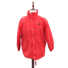 フィラ FILA 中綿ジャケット 上着 ミドル丈 UM 赤 レッド スタンドカラー ロゴ刺繍 /SM29 ■ECA001