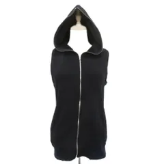 ダブルスタンダードクロージング ダブスタ DOUBLE STANDARD CLOTHING ベスト ジャケット ミドル丈 F 紺 ネイビー フード付き 裏起毛 /SM17 ■ECB002のサムネイル
