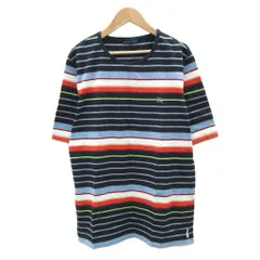 バーバリーブルーレーベル BURBERRY BLUE LABEL Tシャツ カットソー オーバーサイズ L マルチカラー  ボーダー柄 半袖 /SM65 ■ECE003