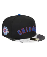 ニューエラ メンズ アクセサリー 帽子 トール New Era Mens Black Chicago Cubs Metallic Camo 59FIFTY Fitted Hat Black ブラック