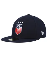 ニューエラ メンズ アクセサリー 帽子 New Era Mens and Womens USWNTeam Basic 59FIFTY Fitted Hat Navy ネイビー