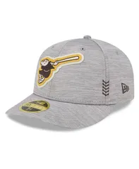 ニューエラ メンズ アクセサリー 帽子 New Era Mens Gray San Diego Padres 2024 Clubhouse Low Profile 59FIFTY Fitted Hat Gray グレー