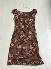 lest rose ヴィンテージ オフショルダー レイヤード ミディ ONE PIECE