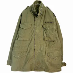 60年代 米軍実物 U.S.ARMY M-65 フィールドジャケット 2nd ヴィンテージ ミリタリー オリーブ(メンズ M相当)中古 古着 X7320