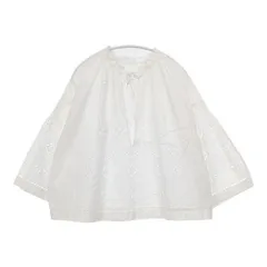 MACPHEE リネンコットンエンブロイダリー クロップドブラウス 定価31900円 刺繍 ブラウス シャツ 22SS ホワイト レディース マカフィー【中古】6-0323M∞のサムネイル