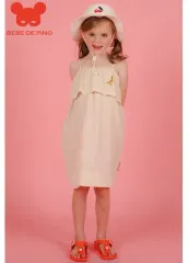 ベベデピノ 新品 / 110 女の子 リネン ONE PIECE