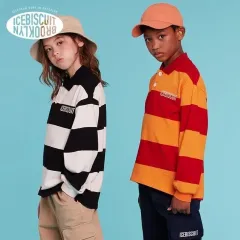 アイスビスケット IBジュニア服 男の子 ボーダー柄Tシャツ