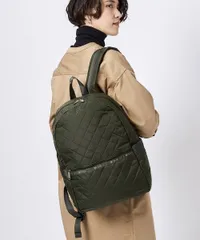 Lesportsac レスポートサック☆CARRIER BACKPACK フォレストキルト カーキ キルティング リュック バックパック