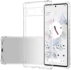 Google Pixel 7A 用 ケース ピクセル 7A 対応 耐衝撃 カバー クリア 衝撃吸収ポケット内蔵 TPU バンパー クリア 透明 SMPURF SPCP7Aのサムネイル
