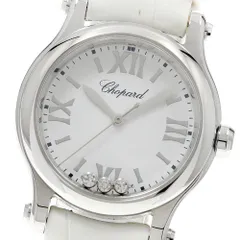 ショパール Chopard 278590-3001 ハッピースポーツ 3Pダイヤ クォーツ レディース 箱付き_951599のサムネイル