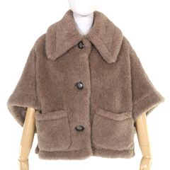 MaxMara テディベア tenebre ケープ albino - メルカリ
