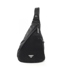 PRADA ブラック ボディ・ウエストバッグ PRADA（プラダ） ウエストバッグ ボディバッグ テスーサフィアーノ