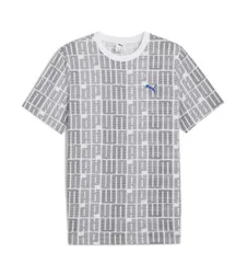 【新品】puma（プーマ）［メンズ・ユニセックス］ロゴティーシャツ オールオーバープリント ESS LOGO LAB AOP Tシャツ　プーマホワイト　691035-02