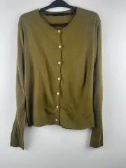 オリーブ ロングスリーブ カーディガン