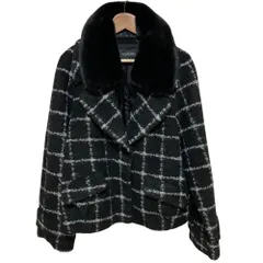 美品 INGEBORG インゲボルグ ループツイード ジャケット A2241FJ291 ブラック レディース 古着 中古 USEDのサムネイル