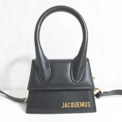 新品同様 JACQUEMUS ジャックムス LE CHIQUITO HOMME ミニ ハンドバッグ ショルダーバッグ ブラック メンズ レディース 古着 中古 USED