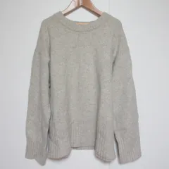美品 BARNYARDSTORM バンヤードストーム クルーAQUAニット カシミヤブレンド セーター サイズ1 ライトグレー レディース 古着 中古 USED
