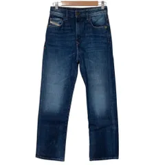 美品 DIESEL ディーゼル D-REGGY ストレート デニムパンツ ジーンズ サイズ25 インディゴブルー レディース 古着 中古 USED