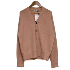 未使用 25AW HYKE ハイク ラムウール カシミヤブレンド ニットカーディガン 252-11399 サイズ1 ピンク  レディース 古着 中古 USEDのサムネイル