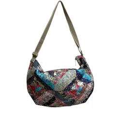 新品同様 LeSportsac レスポートサック フラワーパッチワークプリント ショルダーバッグ マルチカラー レディース 古着 中古 USED