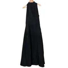美品 FRAY I.D フレイアイディー ノースリーブ バックリボン ロングドレスワンピース サイズ1 ブラック レディース 古着 中古 USED