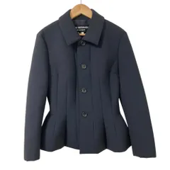 良品 JUNYA WATANABE ジュンヤワタナベ AD2016 ボンディング ペプラム ジャケット JR-J011 サイズS ネイビー レディース 古着 中古 USEDのサムネイル